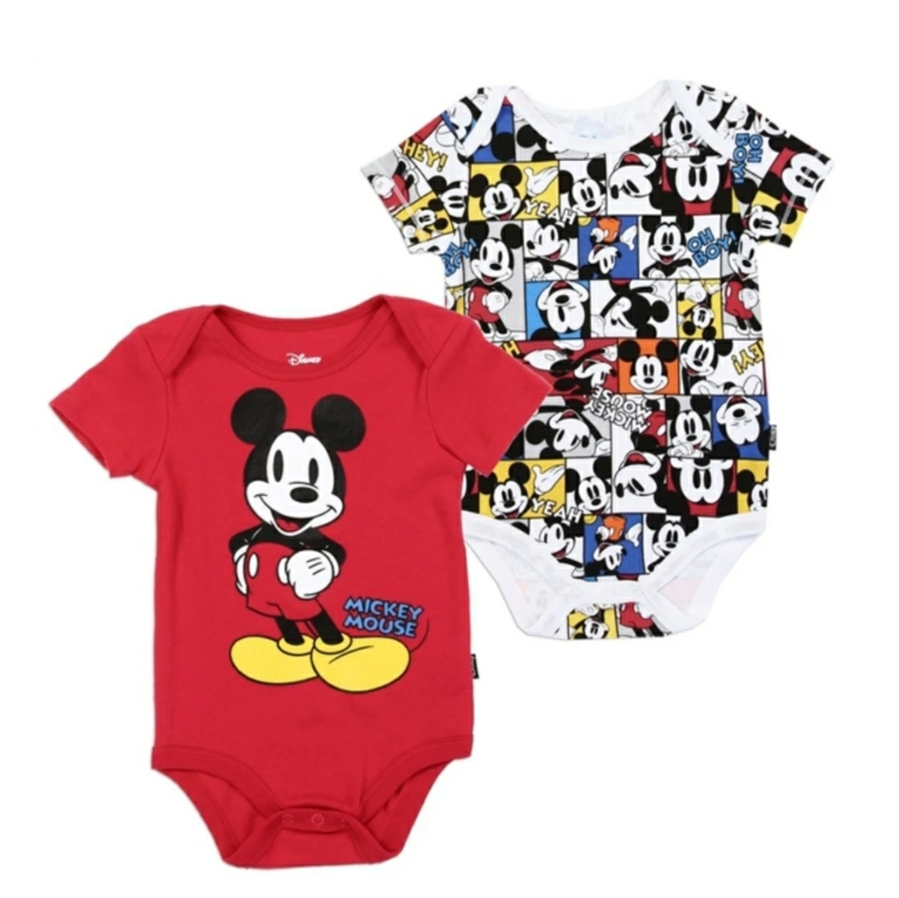 Disney mickey mouse onesies 2 piece.